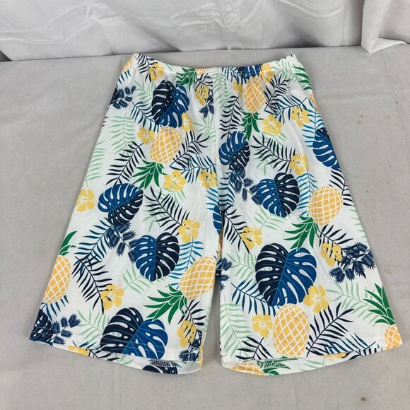 Hawaiian Short Sleeve Button-Up Shirt & Shorts Set Size 160 Tropical Pineapple - Picture 5 of 6